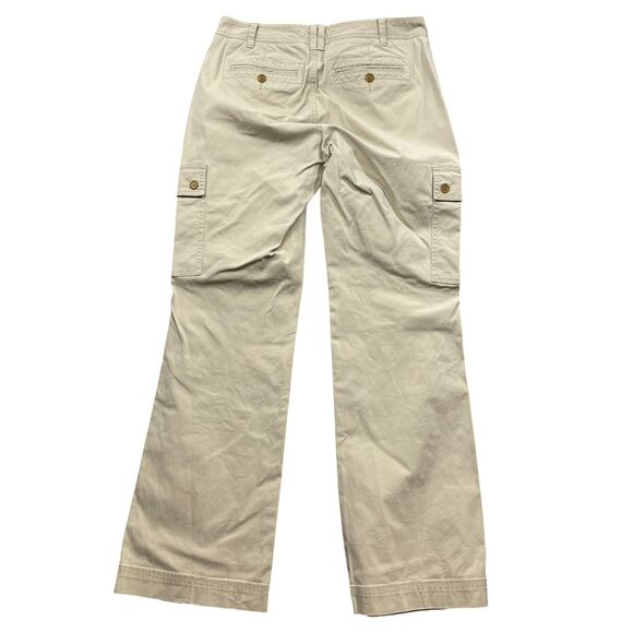 Forth & Towne 6 Khaki Cargo Straight Leg Cotton Blend Strength Stretch Beige - Picture 6 of 6